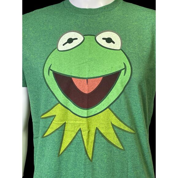Disney The Muppet Kermit the Frog Green Graphic Retro T-Shirt Men's Sz M - Picture 6 of 6